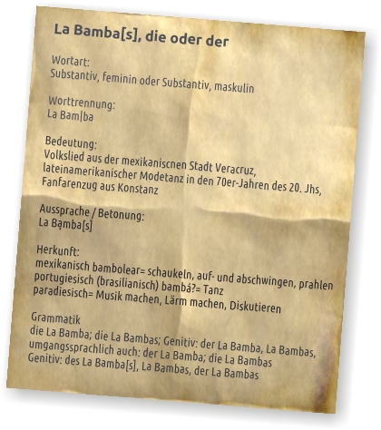 Lexikon La Bambas